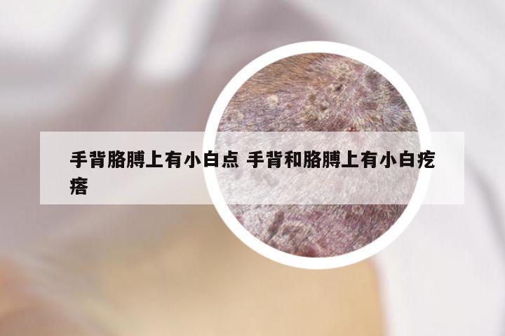 手背胳膊上有小白点 手背和胳膊上有小白疙瘩