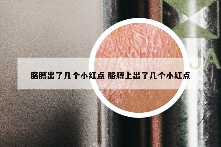胳膊出了几个小红点 胳膊上出了几个小红点