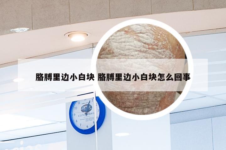 胳膊里边小白块 胳膊里边小白块怎么回事